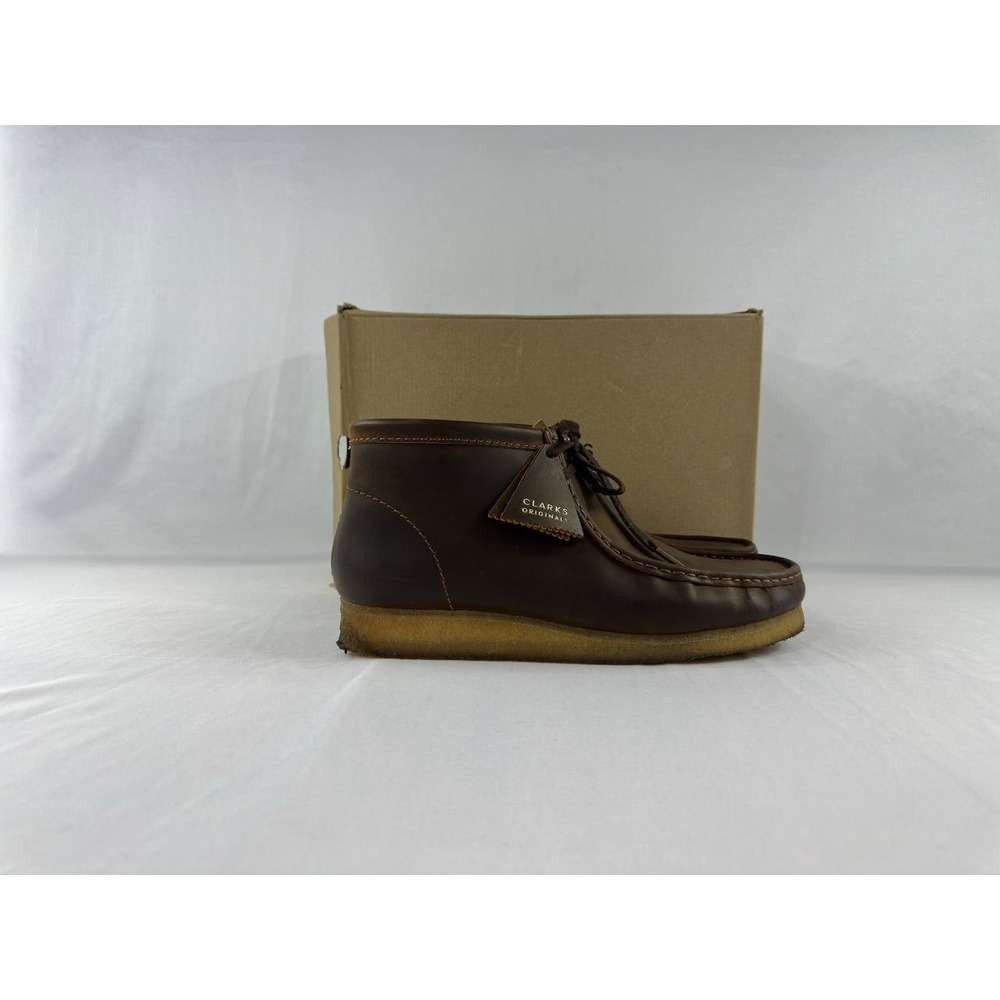 Clarks Originals Wallabee Boot Beeswax Brown Leather Men's Size 13